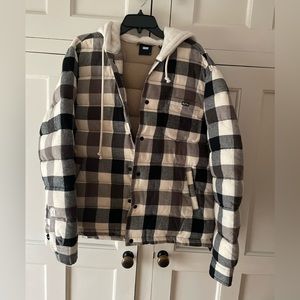Kith Sterling Quilted Hooded Puffer Plaid Flannel Jacket